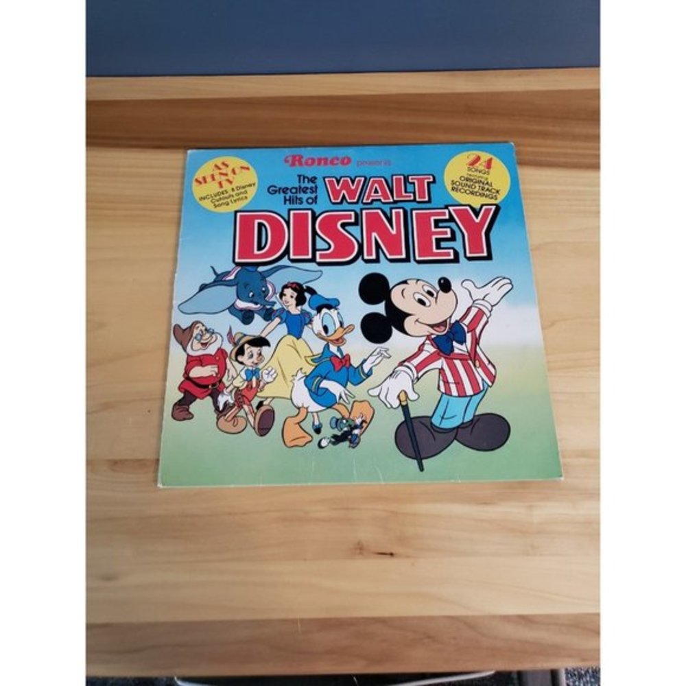 The Greatest Hits of Walt Disney‎ 33 1/2 LP Vinyl
